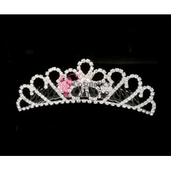 Accesoriu elegant pentru decor par AP003 Argintii cu pini si Cristale 